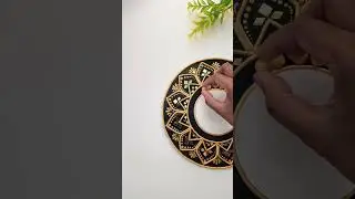 Sea shell lippan 🎨 #ytshorts#asmr  #lippanartwork #workinprogress #homedecor #seashell #craft