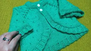 3 साल के बच्चे का क्रॉप टॉप/baby woolen crop top for easy way #babysweater #handmade #knitting #knit