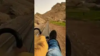 Mini train #alain #adventure #fun #happynewyear2023 #kids #alainMubazzarah #jebeljaismountain #slide