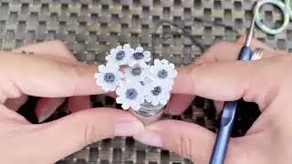 Japanese mini flowers crochet ，El yapımı tığ işi çiçekler，微鉤花朵