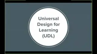 Accessibility in Online Courses and Materials: Applying Universal Design for Learning [CC]