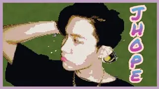 BTS MINECRAFT PIXEL ART TIMELAPSE | JHOPE DYNAMITE TEASER PHOTO