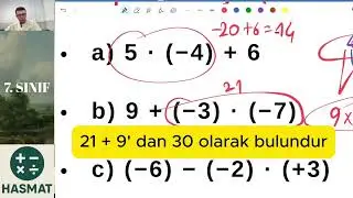 KOMİK SES | Tam Sayılar - 5 (Çarpma İşlemi, Çarpma ve Toplama İşleminin Özellikleri) + PDF #7.sınıf