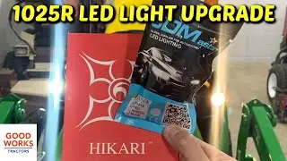 JOHN DEERE 1025R LED HEADLIGHT CONVERSION! 2025r 2032r 2038r