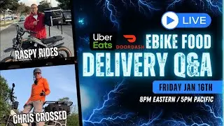 Ebike Food Delivery 101 | Making Money w/ Uber Eats | DoorDash on an Ebike
