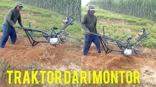 traktor mini rakitan bermesin montor