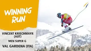 Super G specialist Kriechmayr triumphs on Saslong | Audi FIS Alpine World Cup 23-24