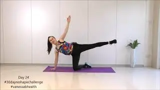 DAY 24 : 30 DAY BODY RESHAPE CHALLENGE | Low Impact Workout Cardio & Full Body Strength