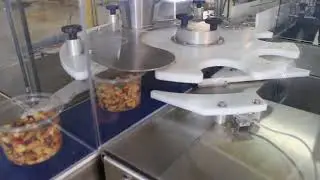PrimoCombi&reg; multihead weigher dispensing mixed nuts into containers