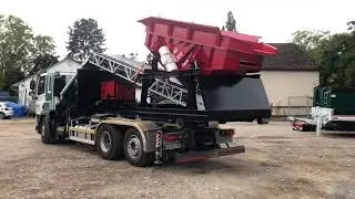 Hakenliftmobile Siebmaschine KS 3012 f&uuml;r Mutterboden und Abbruch