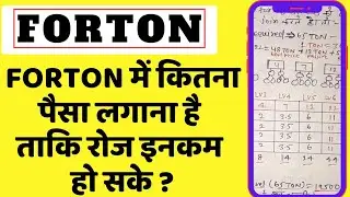 Forton में कितना पैसा लगाना है ताकि रोज इनकम हो सके ? | Forton