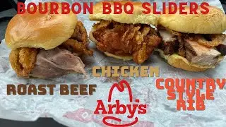 Arby&rsquo;s Bourbon BBQ Slider: Country Style Rib, Chicken & Roast Beef Review