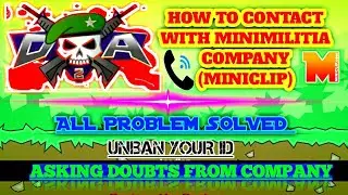 (Doodle army 2: Mini Militia) How to contact with miniclip company|| ALL PROBLEM SOLVED.