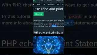 PHP echo and Print statement #php #phptutorials #shorts