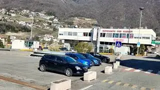Дальнобой. Работа на тентах/Погранпереход Швейцария-Италия (Chiaso-Сomo) для пустого транспорта.