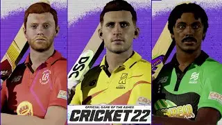 Cricket 22 ALL Official Licensed The Hundred League Kits, Player Faces, Ratings & Bats [4K]