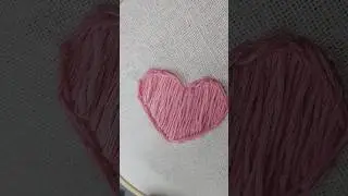 Pink Heart 🩷 embroidery #short #