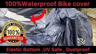 BEST 100%  Waterproof Bike Cover Dustproof, UV Protected, HeatResistant | Review @VivekDevofficial