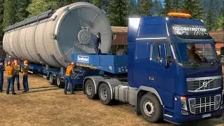 Euro Truck Simulator 2 - Giant Silo - Special Transport Gameplay (PC HD) [1080p60FPS]
