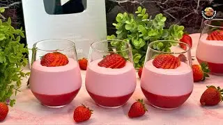 How to make Strawberry Mousse & Strawberry Delight Recipe - A Sweet, Dreamy Treat! 🍓💖