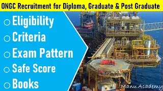 ONGC Recruitment for Diploma, Graduate & Post Graduate-2022 I Safe Score I Books  #ongcrecruitment