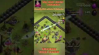 Queen's gaint arrow destroyed three cog structure in one hit / #clashofclans #clashofclansgame