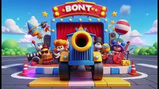 Red, Blue, Yellow Cannon Boom 2 🎆🎶 | Fun Colorful Song for Kids