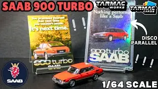 Unboxing 2025 Tarmac Works & Tarmac Cards Saab 900 Turbo | Color: Red | Review
