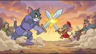 Epic Sword Battle | Tom vs Jerry Cartoon Fight ⚔️ 😱😱 OMG!!!