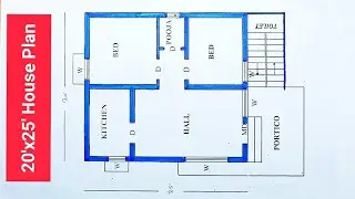 #Shorts 20 x 25 House Plan II 500 Sqft House Design II Home Design Decore