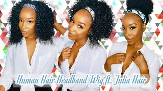 AFFORDABLE Human Hair CURLY Headband Wig 💕✨| Feat. Julia Hair| Collab W/ @magikalblackness