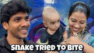 EXPLORING UNDER WATER TUNNEL EXPO🐬 SNAKE TRIED TO BITE🐍 #shanuthabu 