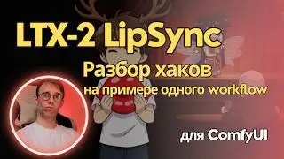 Липсинк для виртуальных инфлюенсеров и музыкальных клипов. Разбор воркфлоу для LTX-2 в ComfyUI.