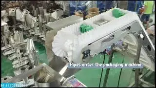 Inclined Vertical Packaging Machine - Packing of Heavy-Duty Pipe Fittings