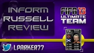Fifa 13 Ultimate Team - Inform Russell Player Review