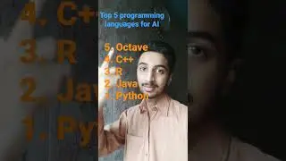 Top 5 Programming Languages for Artificial Intelligence AI #shorts #artificialintelligence