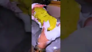 Sudsy Sponge Rinse 🌲🫧 ASMR Soapy Sponges 🧽 Oddly Satisfying 