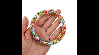 Rounded edge resin bangle bracelet demolding