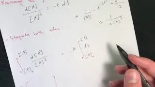 Kinetics- Third Order Reaction (Integrated Rate Laws)
