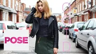 Leather Jacket and Green Leather Mini Skirt | Tara's OOTD S1E7/8