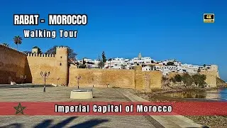 Rabat, Morocco Walking Tour | Medina, Kasbah Oudayas, Hassan Tower & City Highlights [4K]