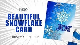 **NEW RELEASE** Gorgeous SNOWFLAKE Layered Card using Vellum - @BrassandBlissCraftCo