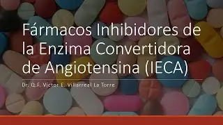 Fármacos Inhibidores de la Enzima Convertidora de Angiotensina (IECA)