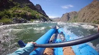 Dan kayaking the Snake River, Hells Canyon