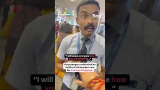 A man confronted an IndiGo staff member after his bags were damaged. Here&rsquo;s what happened next.