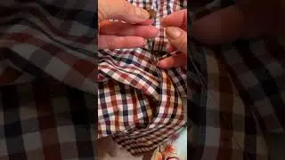 How to replace a button. #sewingtips #mending #fixityourself #sewingforbeginners #howtosew