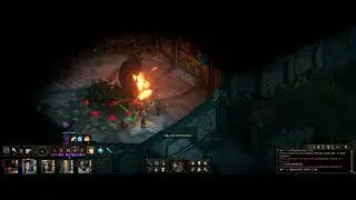 Pillars of Eternity II - Giant Cave Grub Fight - PotD Difficulty