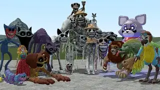 ALL POPPY PLAYTIME  VS ZOONOMALY VS INDIGO PARK In Garry's Mod!