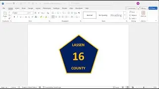 How ro create lassen 16 county sign in word