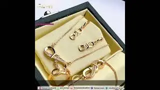 ZIRCON NECKLACE INFINITY | GOLD PLATED | NEW ARRIVAL | BEST SELLING | RAWAYAT JEWELLERY